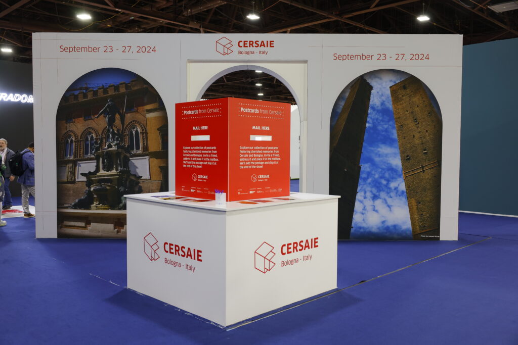 postcards from Cersaie, ceramics of italy